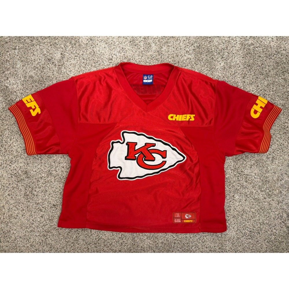 Ultra Game‎ NFL Kansas City Chiefs Jersey Womens L Red Cropped Football
